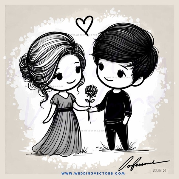 a boy and girl holding hands and wearing wedding rings