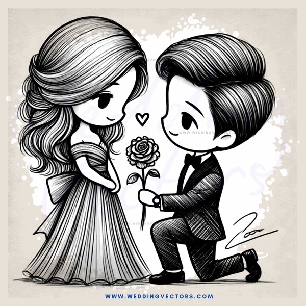 wedding cartoon character sheep skulls