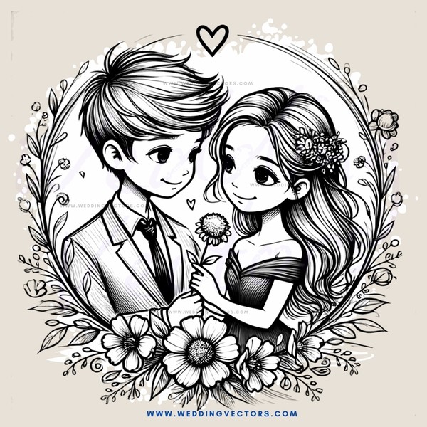 a young couple in love