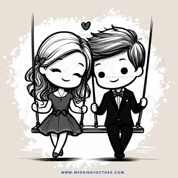 a couple on swinging together