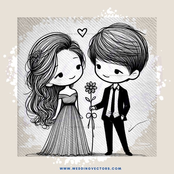 a couple in love standing on a beach