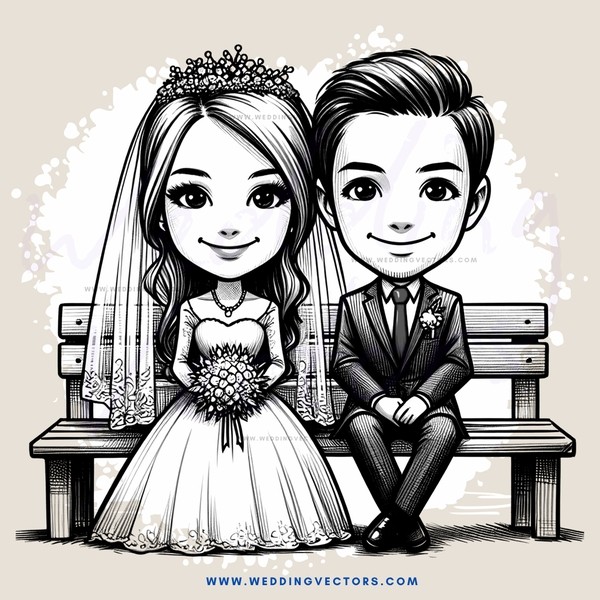 a wedding couple posing for picture
