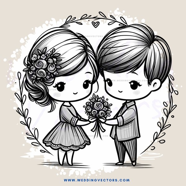 two people holding flowers