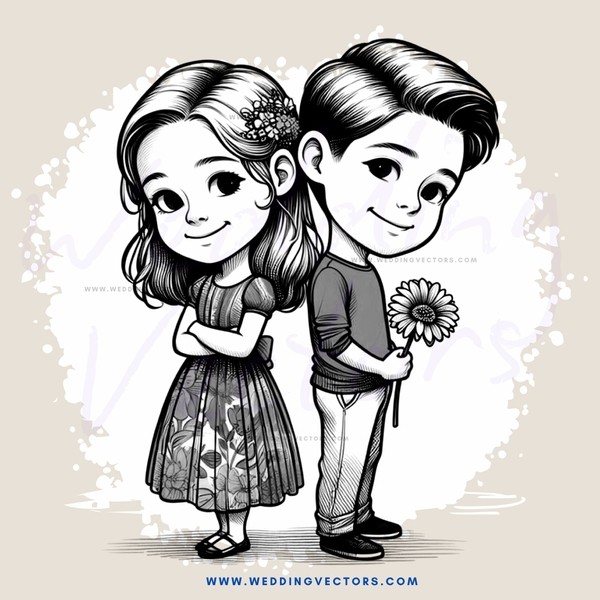 two people standing close together, smiling