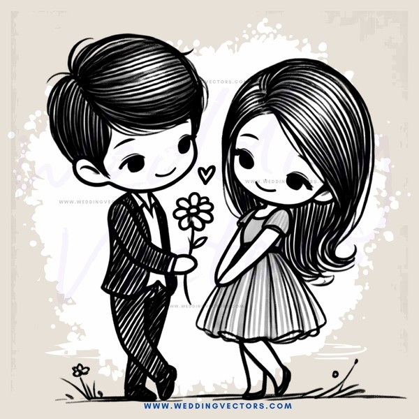 a young couple in love with each other