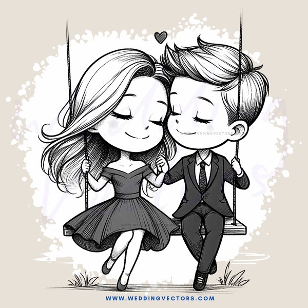 romantic couple on a bench