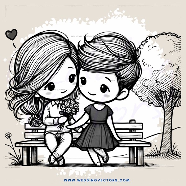 two girls sitting on a bench