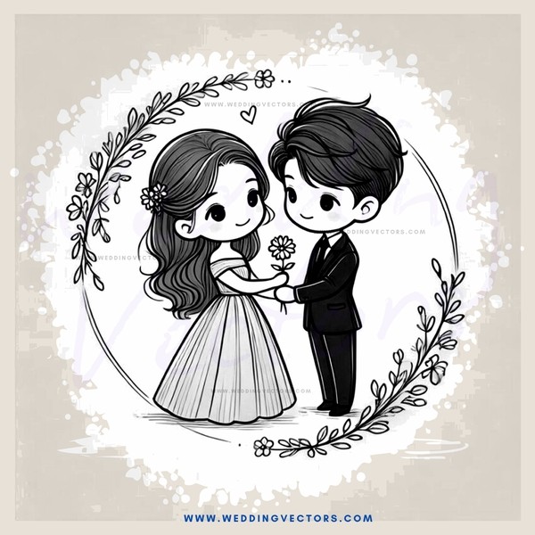a young couple standing together with their arms around each other