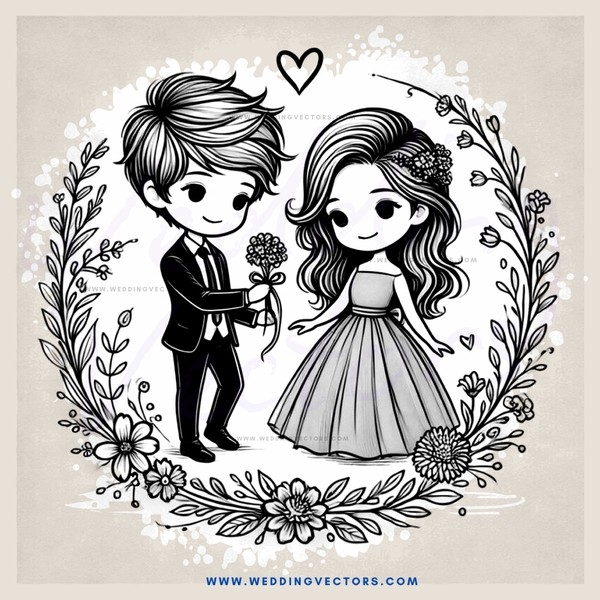 the engagement picture of a man and woman