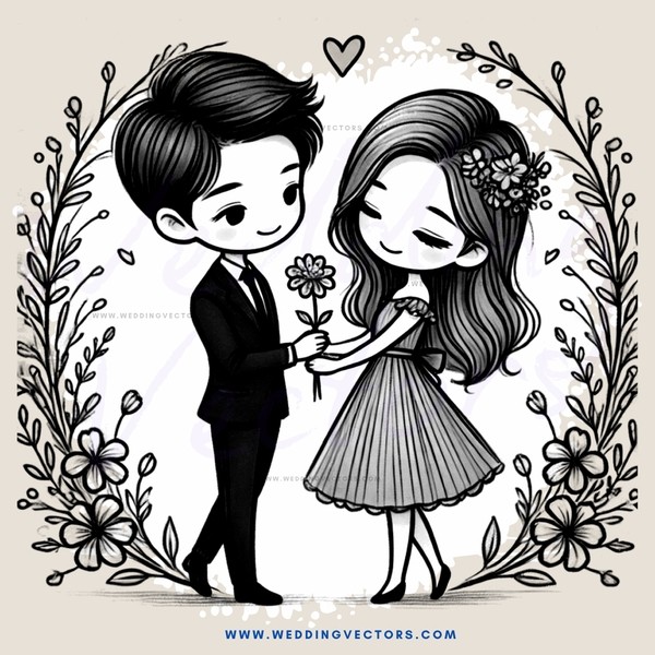 love and romance portrait