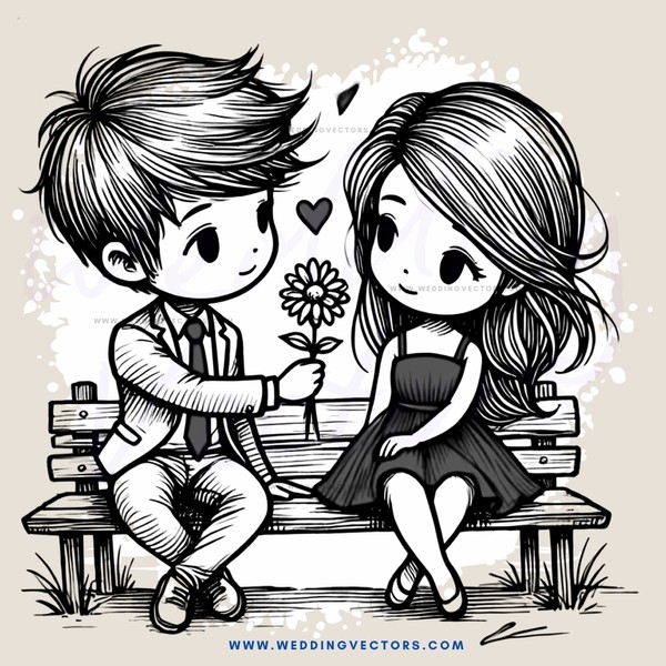 two people sitting on a bench