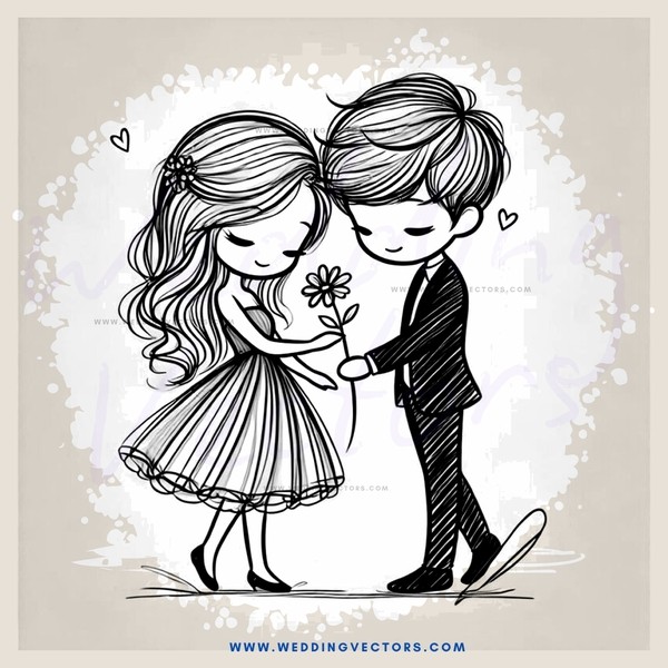 boy and girl standing together