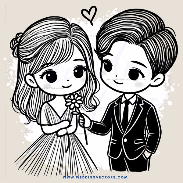 a couple's portrait in black and white