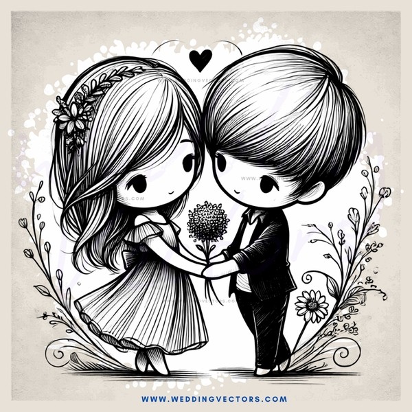 wedding couple on their first kiss