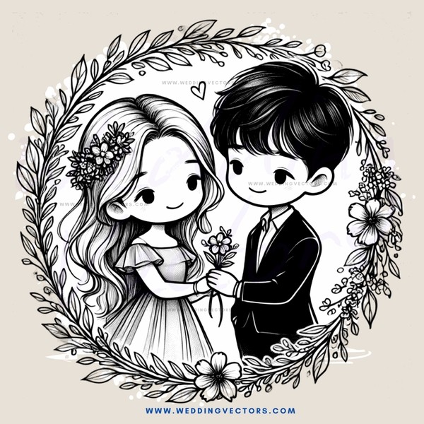 engagement picture with bride and groom