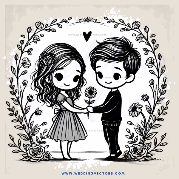 love story in black and white