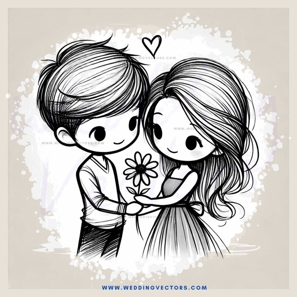 a couple holding hands and looking at each other