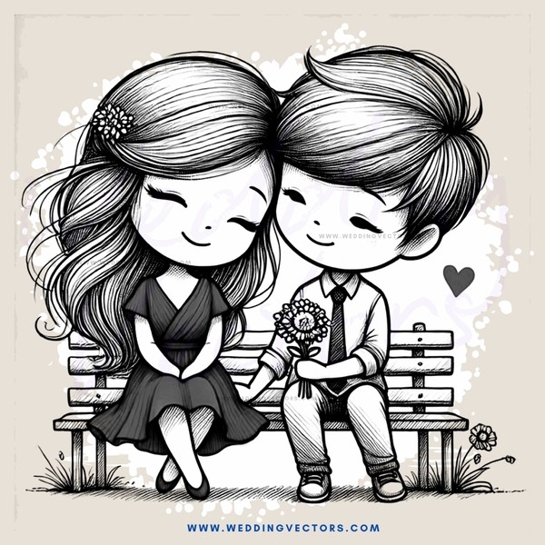 a couple sitting on a bench