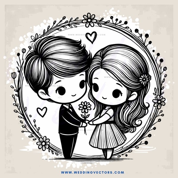 a couple holding hands in a frame