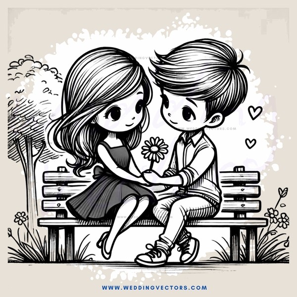 two people sitting on a bench in silhouette