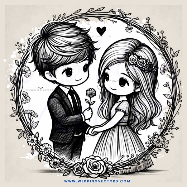 a young couple's wedding ring