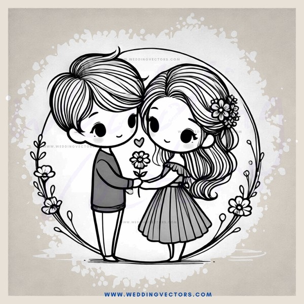 love birds cartoon picture