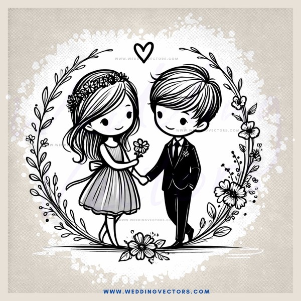 wedding bride and groom picture