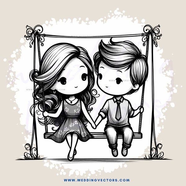 two people sitting in swing
