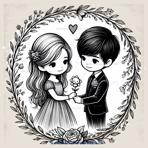 love and nature illustrations