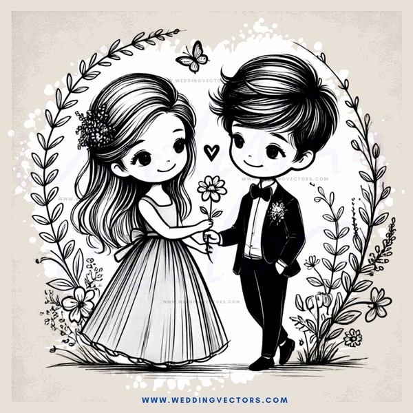 a young couple in nature