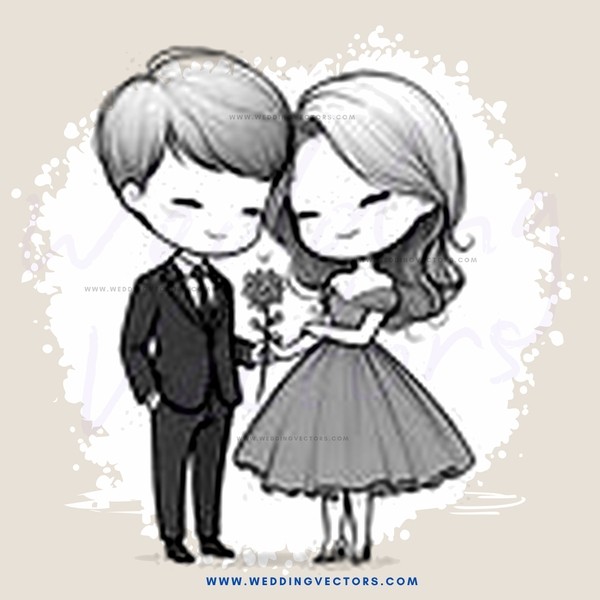 a boy and girl in formal wear