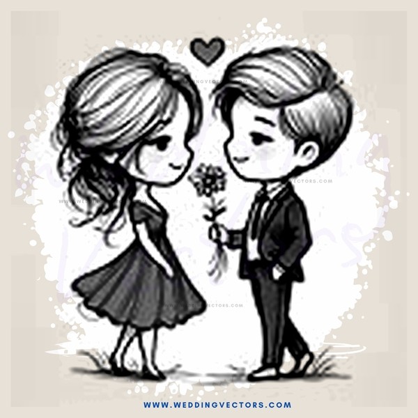 boy and girl shake hands