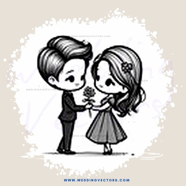 a couple exchanging rings