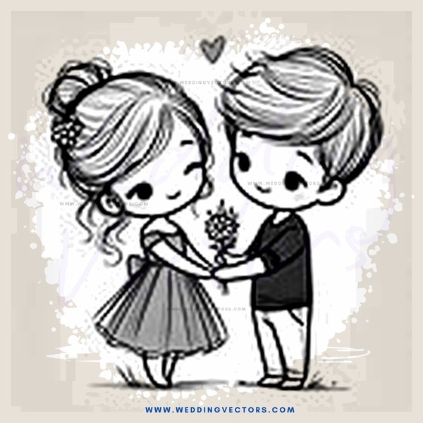 two people holding flower petals