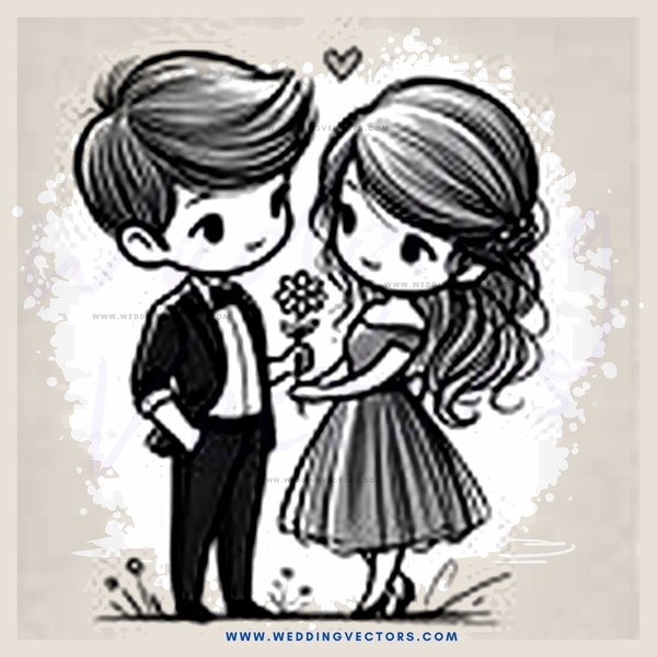 boy and girl in flower dresses