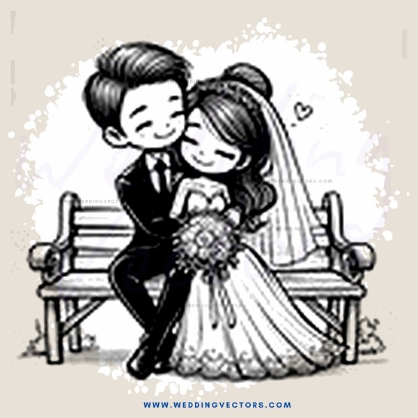 couple embrace on bench