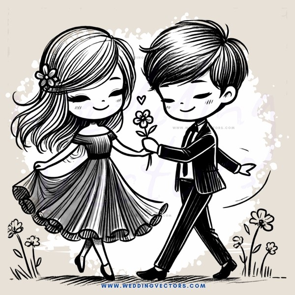 boy and girl in love