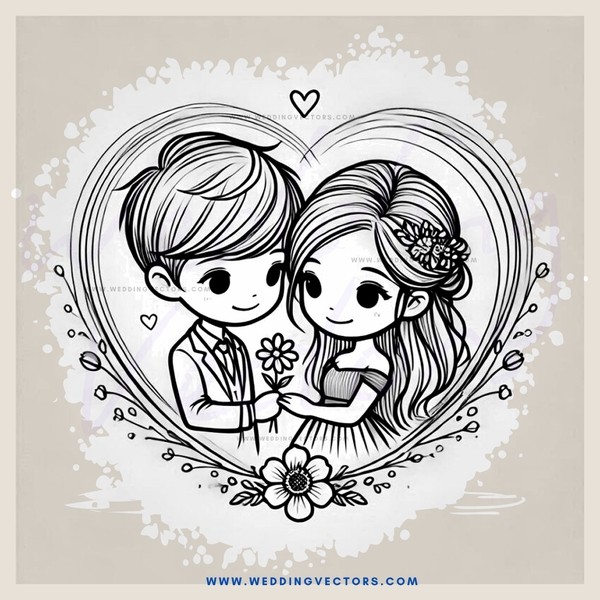 a couple holding hands and flowers in their mouths
