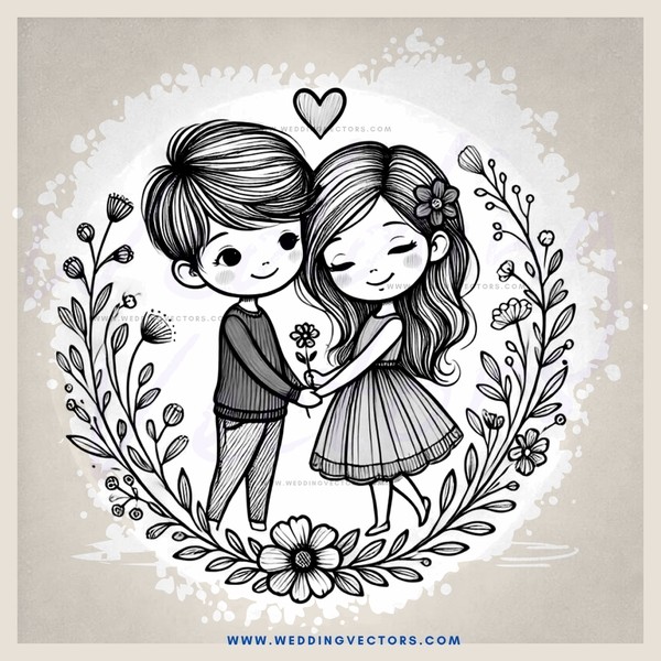 the kissing lovers