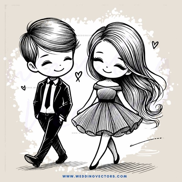 boy and girl on walkway together