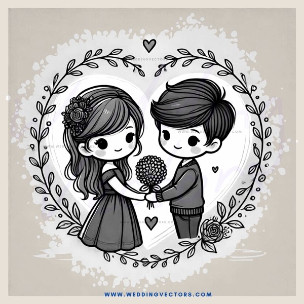 a boy and girl hugging together