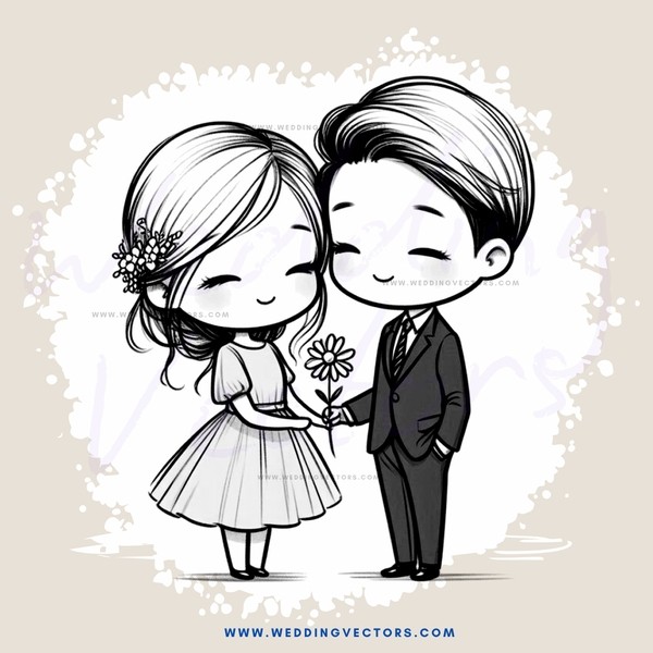 boy and girl posing for picture