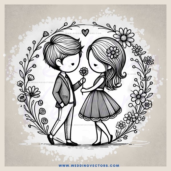 a man and woman standing together