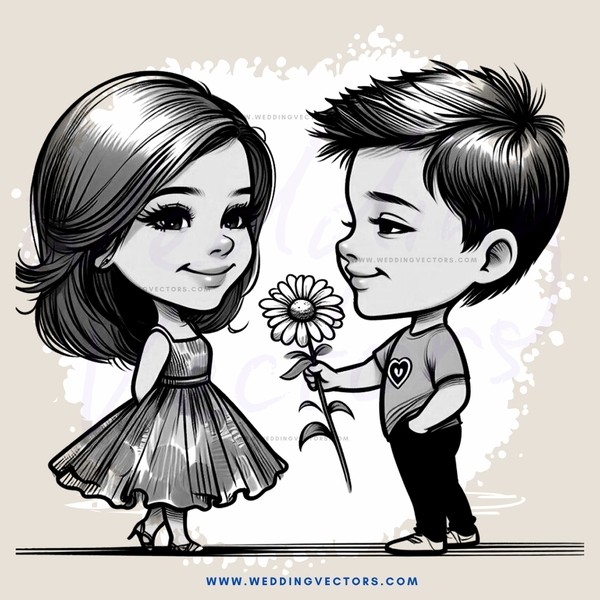 boy and girl with dandelion