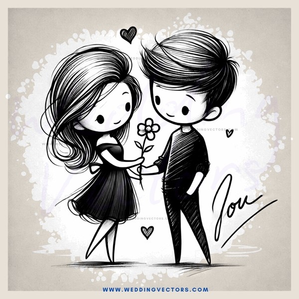 love you two cartoon