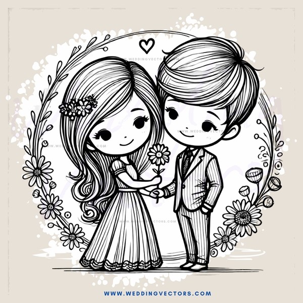two people holding flowers