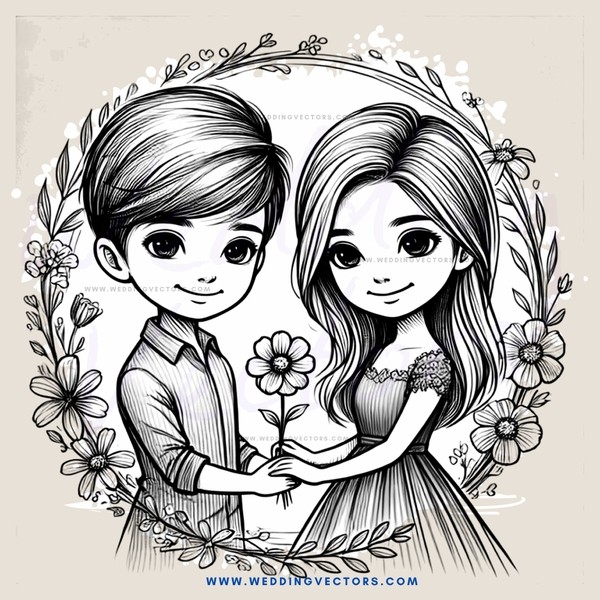 a young couple sharing a moment