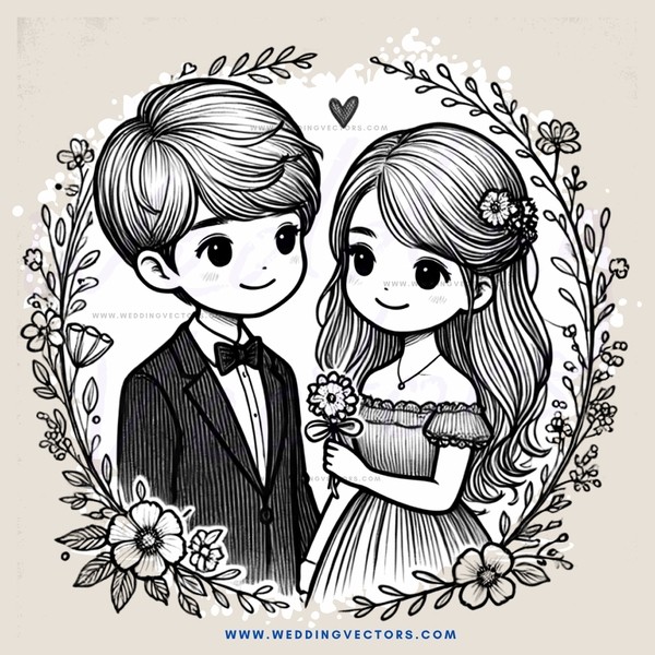 a couple in a garden