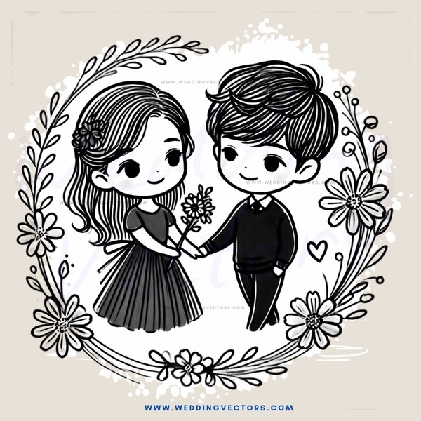 a young couple in love
