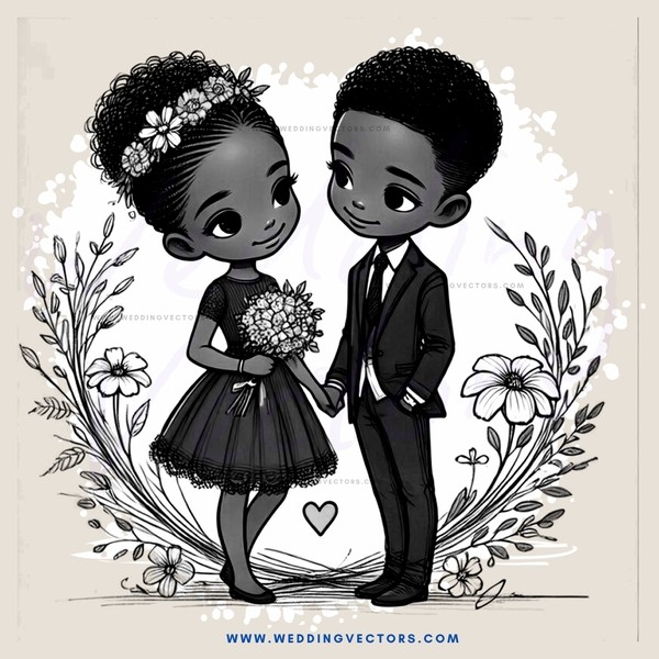 a couple at their wedding